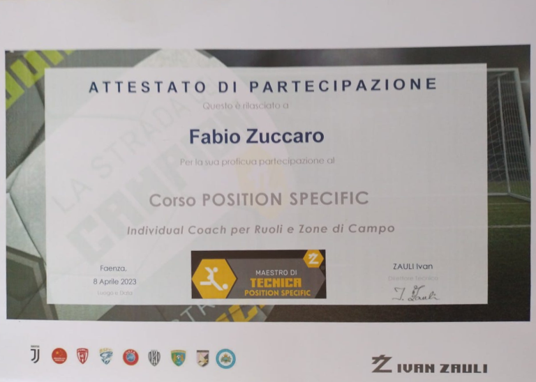 Allenamento Tecnica calcistica Firenze